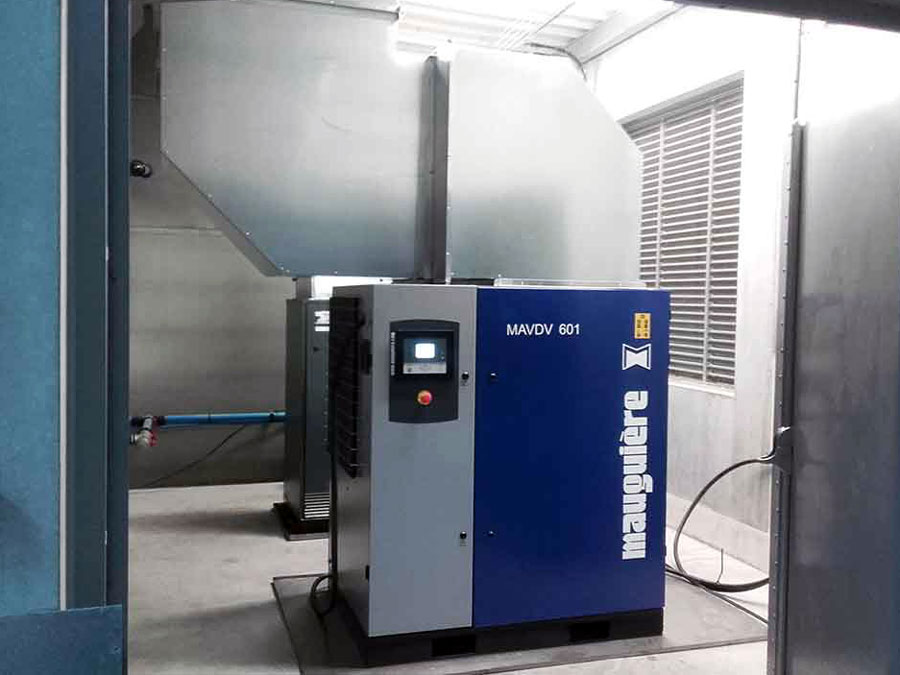 Gaine extraction calories compresseur